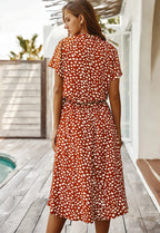Women's Printed Midi Summer Dress