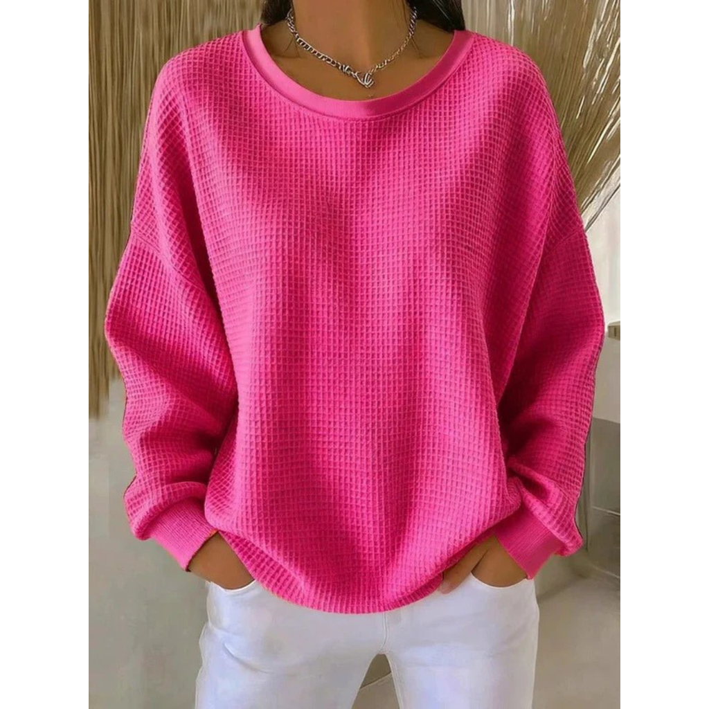 Women's Textured Dropped-Shoulder Jumper