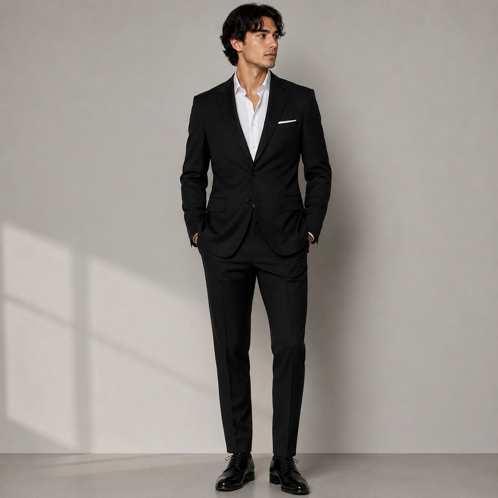 Men's Tailored Two-Piece Business Suit