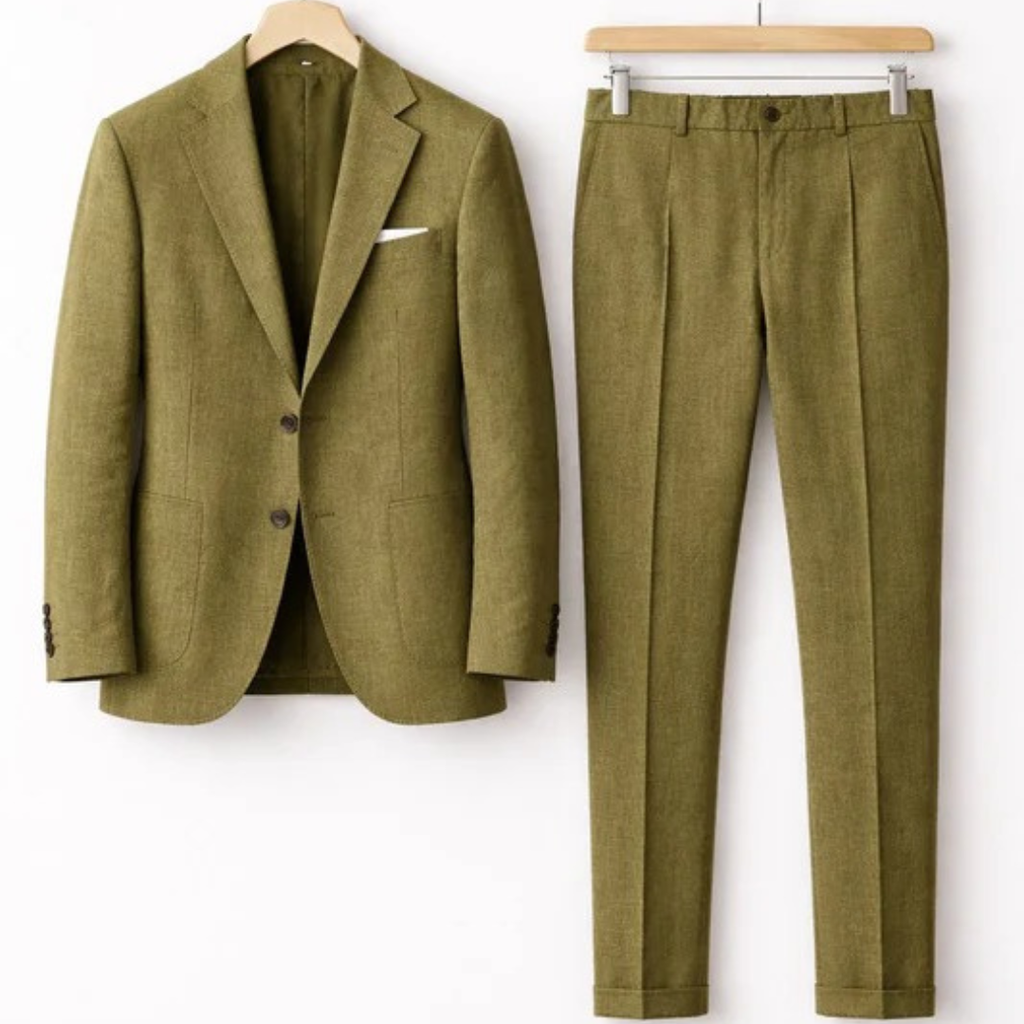 Men's Tailored Two-Piece Business Suit