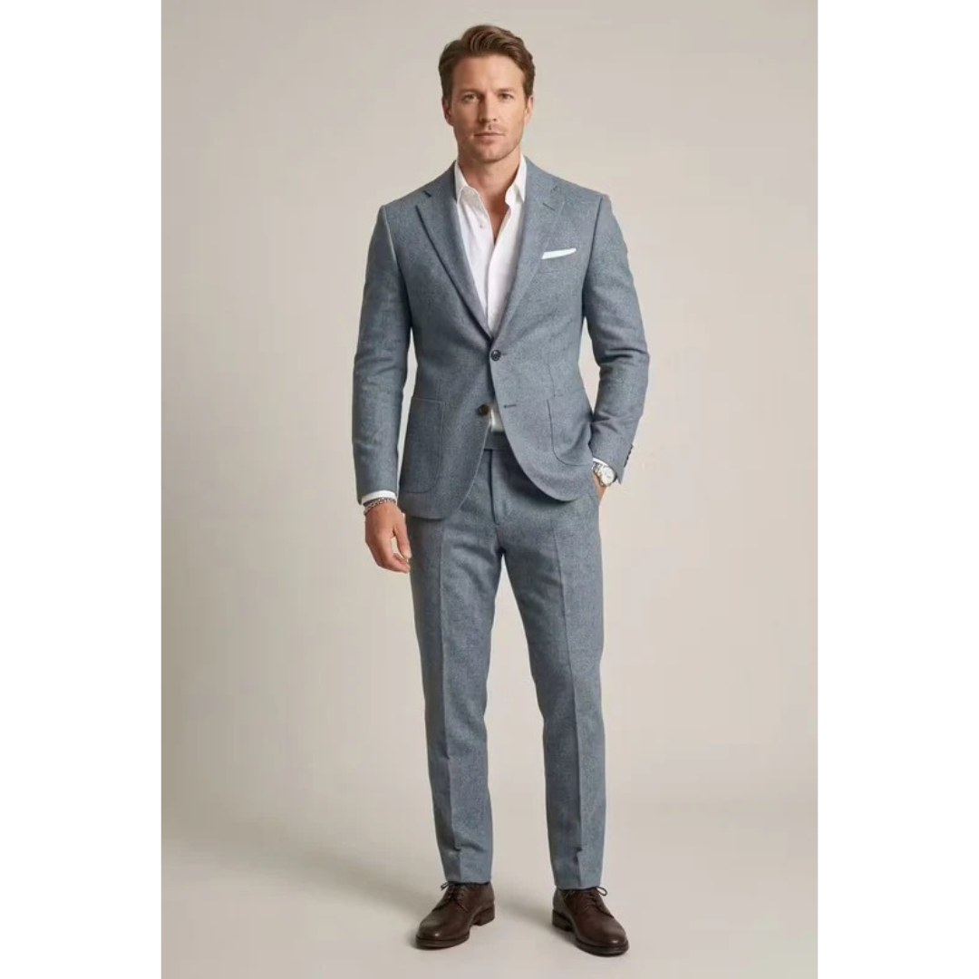 Men's Tailored Two-Piece Business Suit