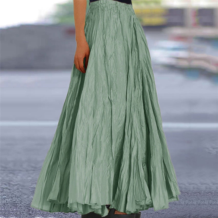 Women's Pleated Maxi Skirt