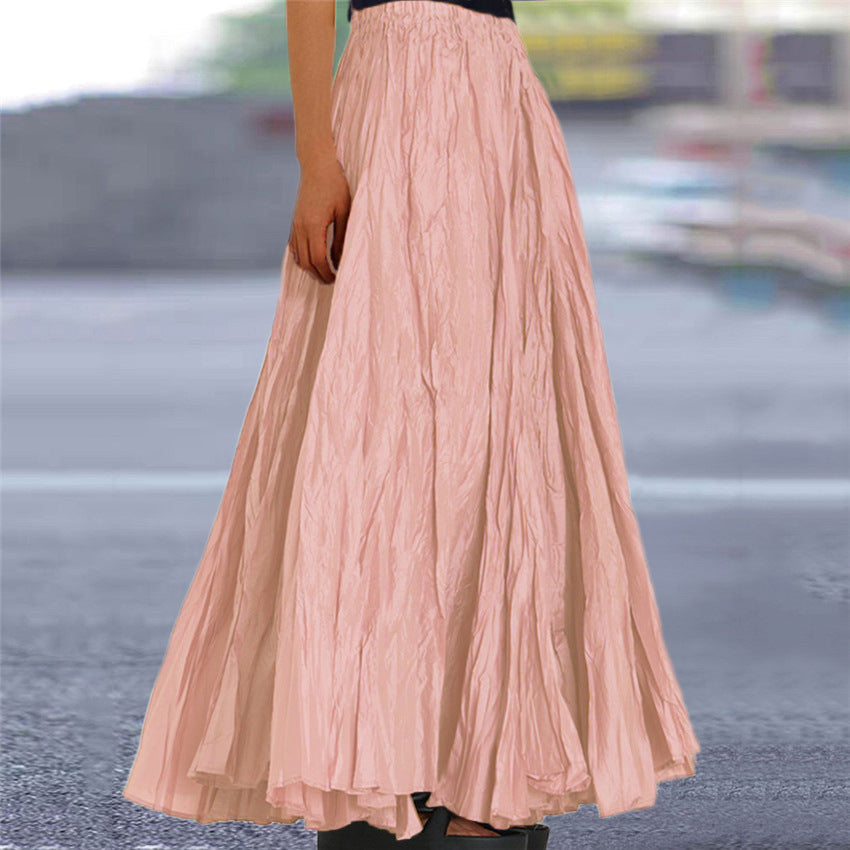 Women's Pleated Maxi Skirt