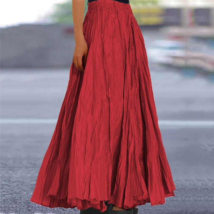 Women's Pleated Maxi Skirt