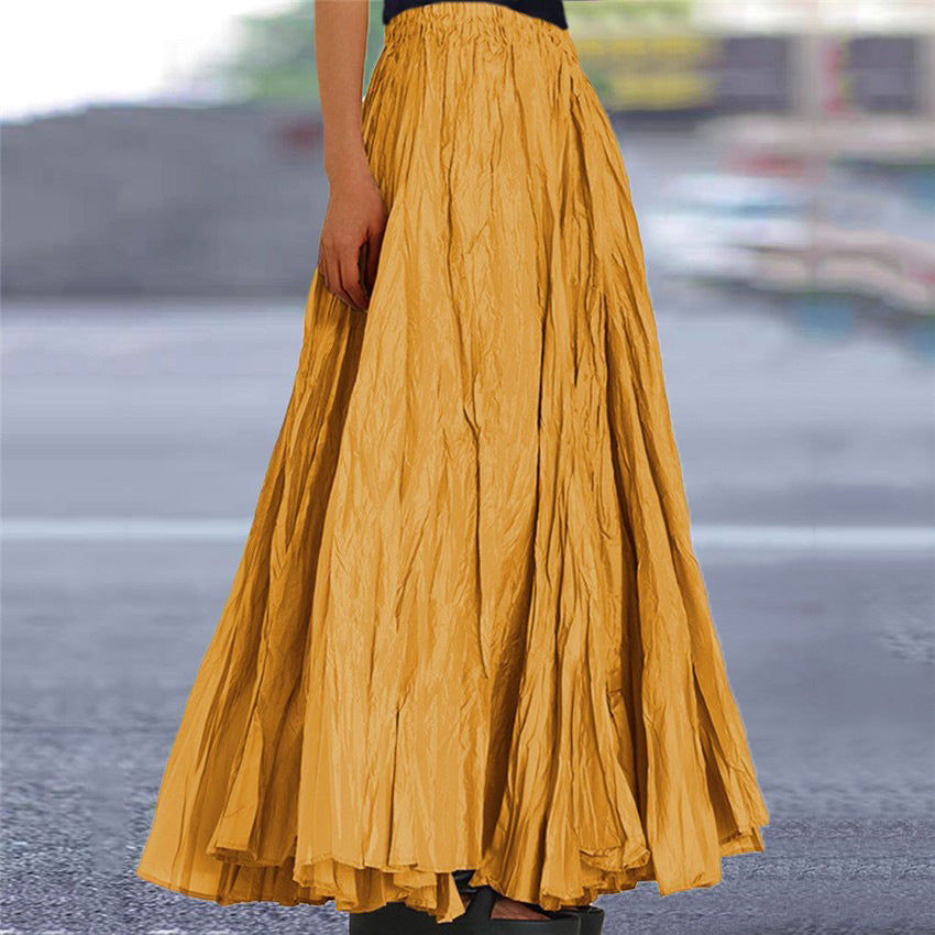 Women's Pleated Maxi Skirt