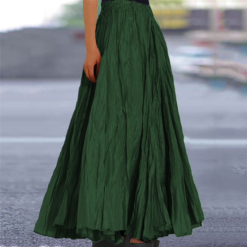 Women's Pleated Maxi Skirt