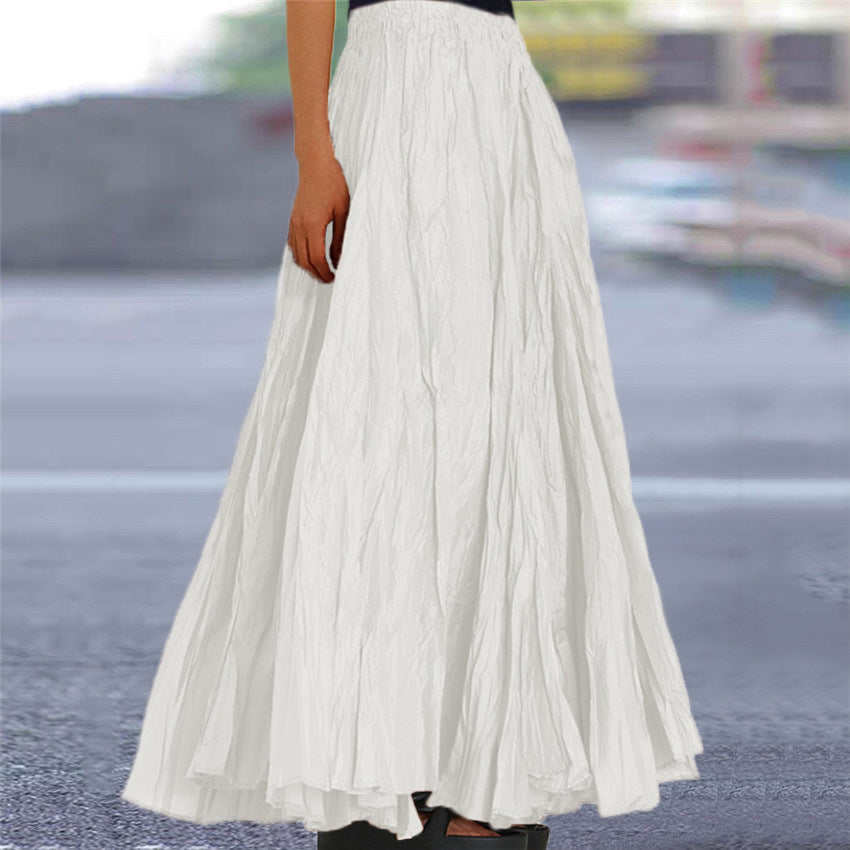 Women's Pleated Maxi Skirt