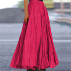 Women's Pleated Maxi Skirt