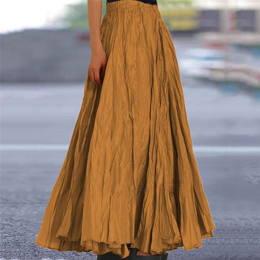 Women's Pleated Maxi Skirt