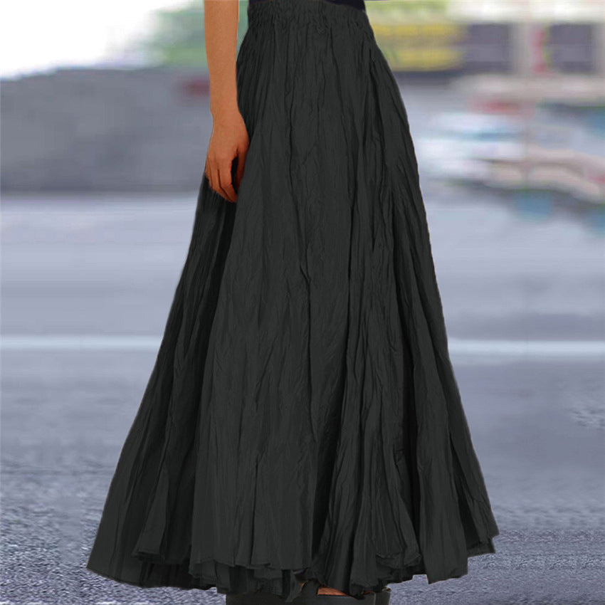 Women's Pleated Maxi Skirt