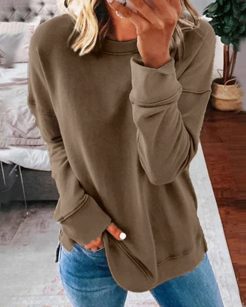 Women's Crew Neck Relaxed Sweatshirt