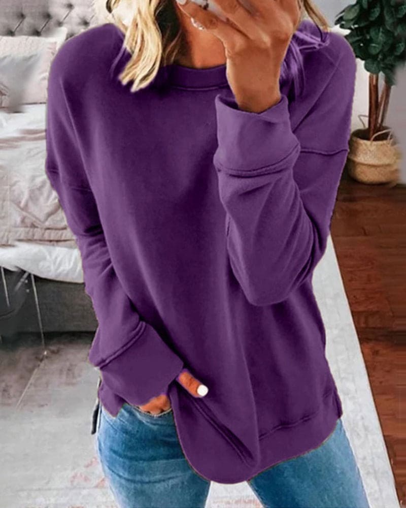 Women's Crew Neck Relaxed Sweatshirt