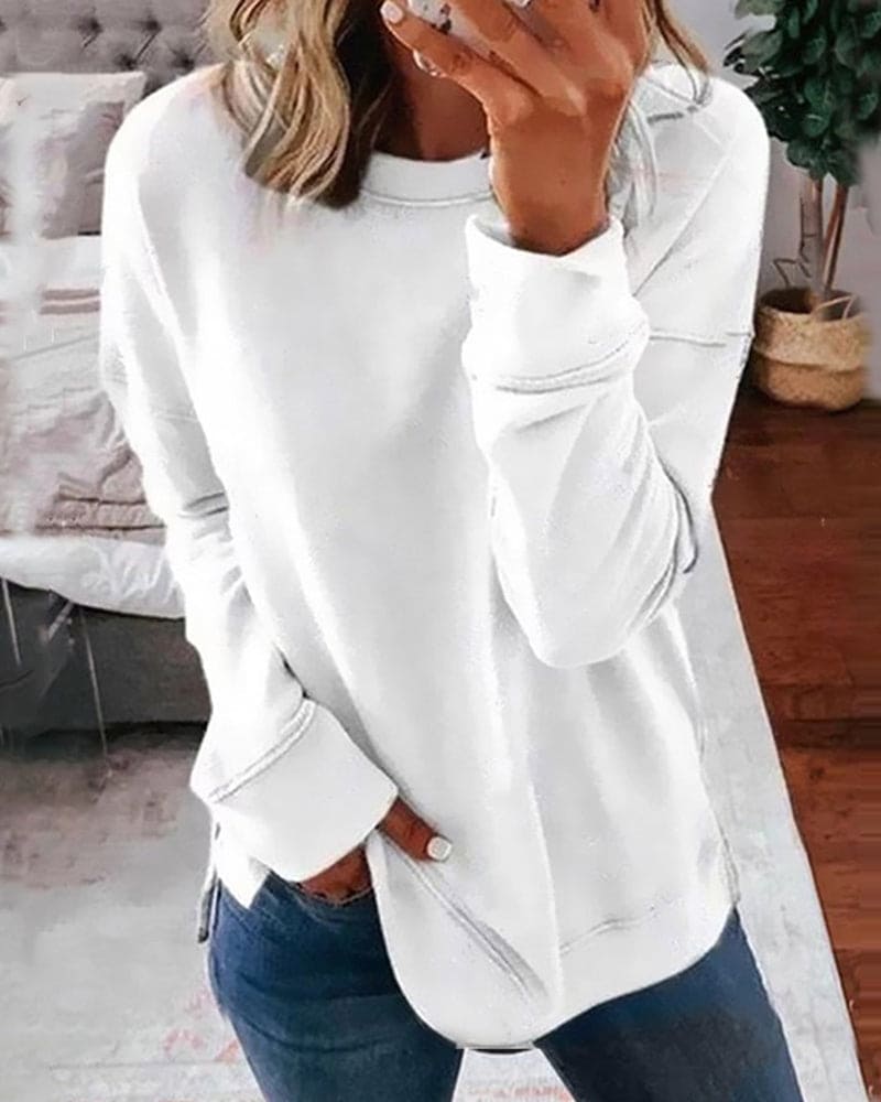 Women's Crew Neck Relaxed Sweatshirt