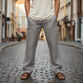 Men's Wide Leg Pull-On Trousers