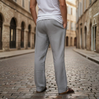 Men's Wide Leg Pull-On Trousers