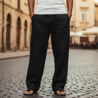 Men's Wide Leg Pull-On Trousers