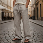 Men's Wide Leg Pull-On Trousers