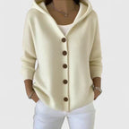 Women's Hooded Button Cardigan