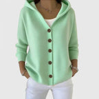 Women's Hooded Button Cardigan