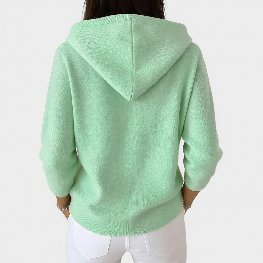 Women's Hooded Button Cardigan