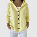 Women's Hooded Button Cardigan