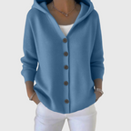 Women's Hooded Button Cardigan