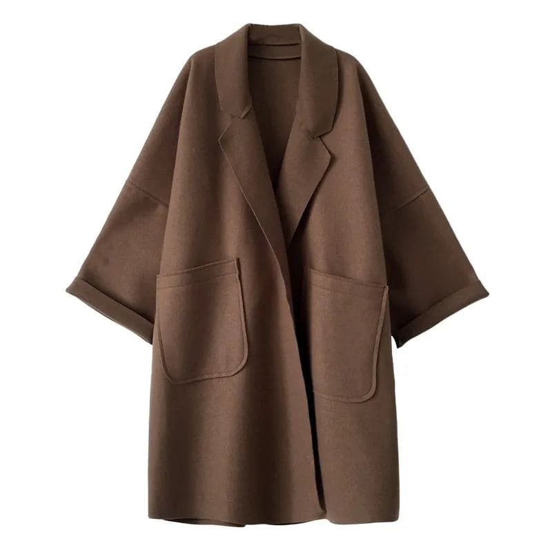 Women's Relaxed Wool Blend Overcoat