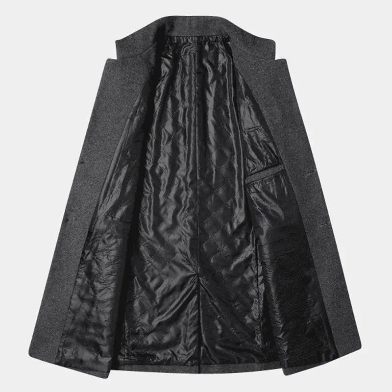 Men's Refined Mid Length Tweed Coat