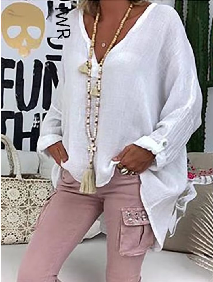 Women's Relaxed Plus-Size Blouse