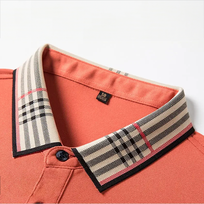 Men's Refined Contrast Collar Polo
