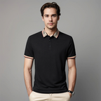 Men's Refined Contrast Collar Polo