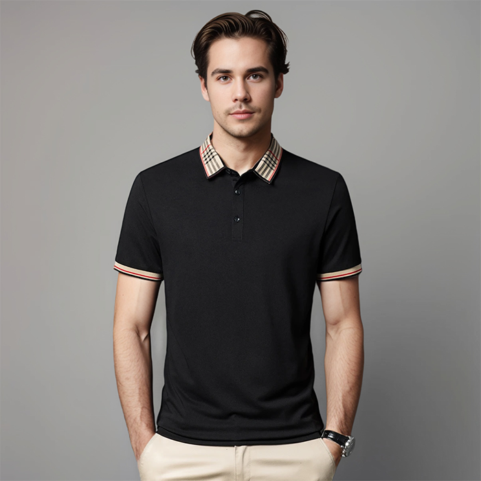 Men's Refined Contrast Collar Polo