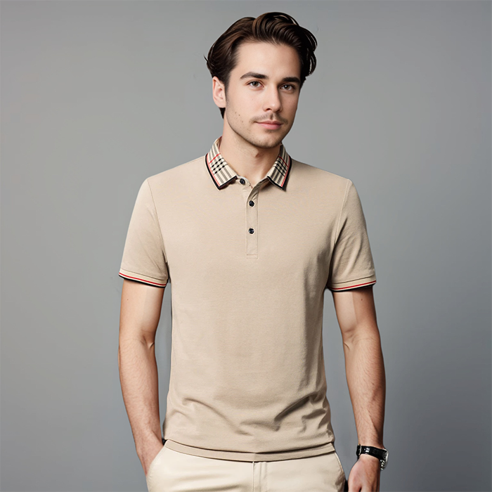 Men's Refined Contrast Collar Polo