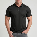Men's Stretch Textured Polo Shirt