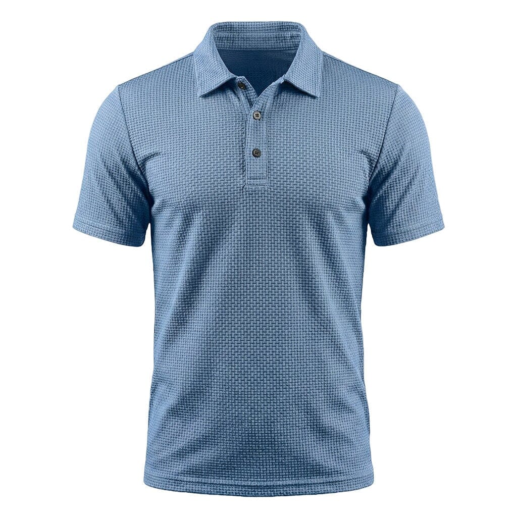 Men's Stretch Textured Polo Shirt