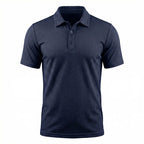 Men's Stretch Textured Polo Shirt