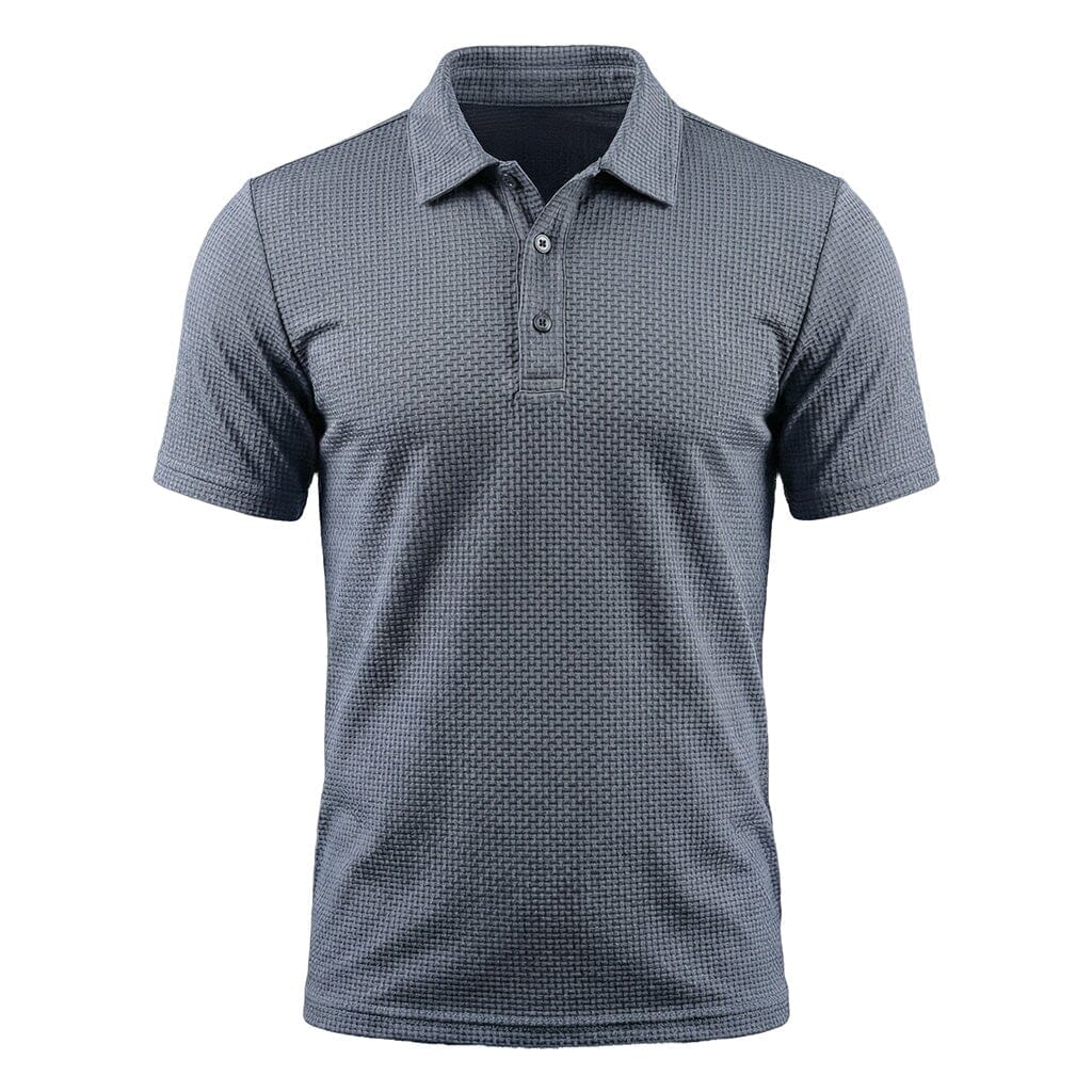 Men's Stretch Textured Polo Shirt