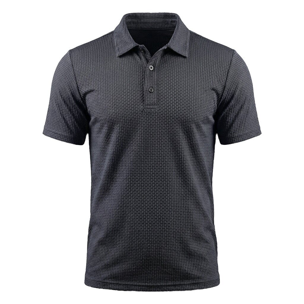 Men's Stretch Textured Polo Shirt