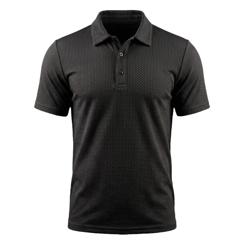 Men's Stretch Textured Polo Shirt