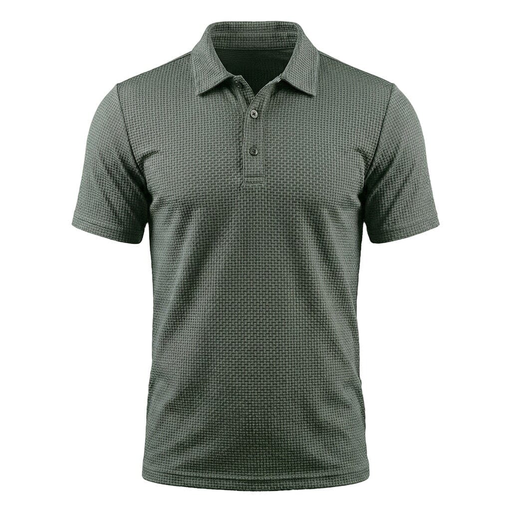 Men's Stretch Textured Polo Shirt