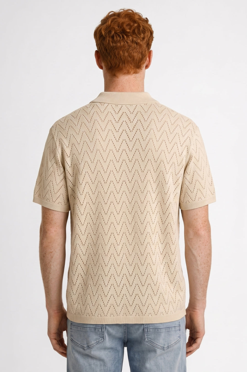 Men's Printed Knit Polo