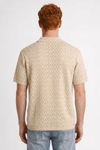 Men's Printed Knit Polo