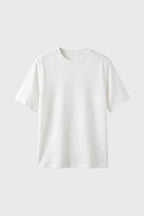 Men's Crinkle Texture Crew Neck Tee