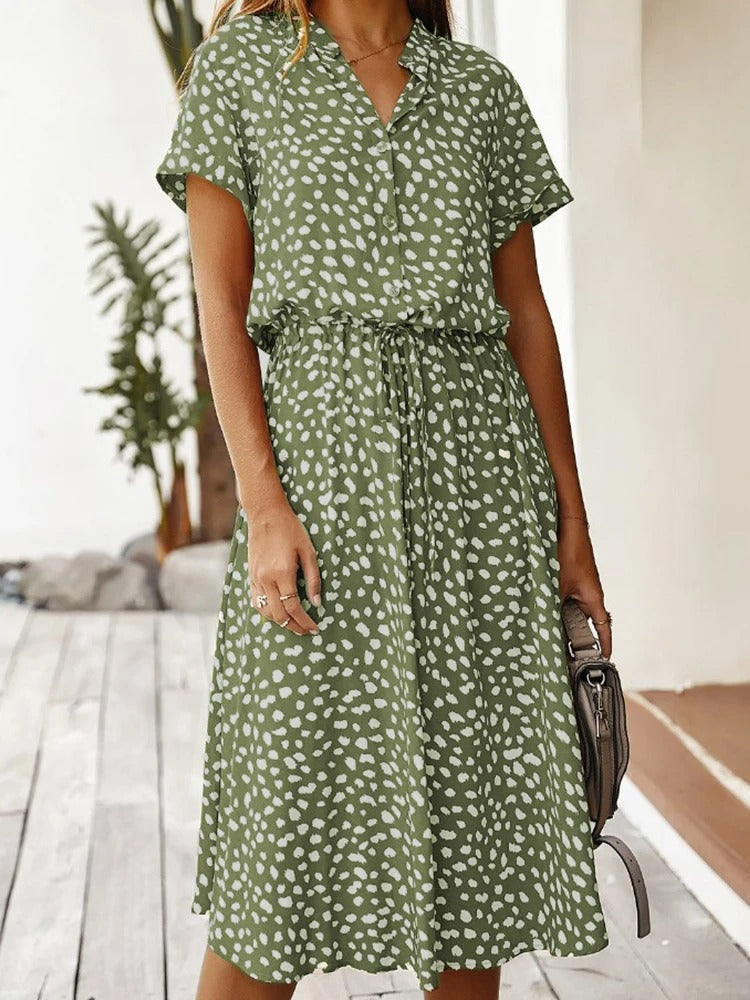 Women's Printed Midi Summer Dress