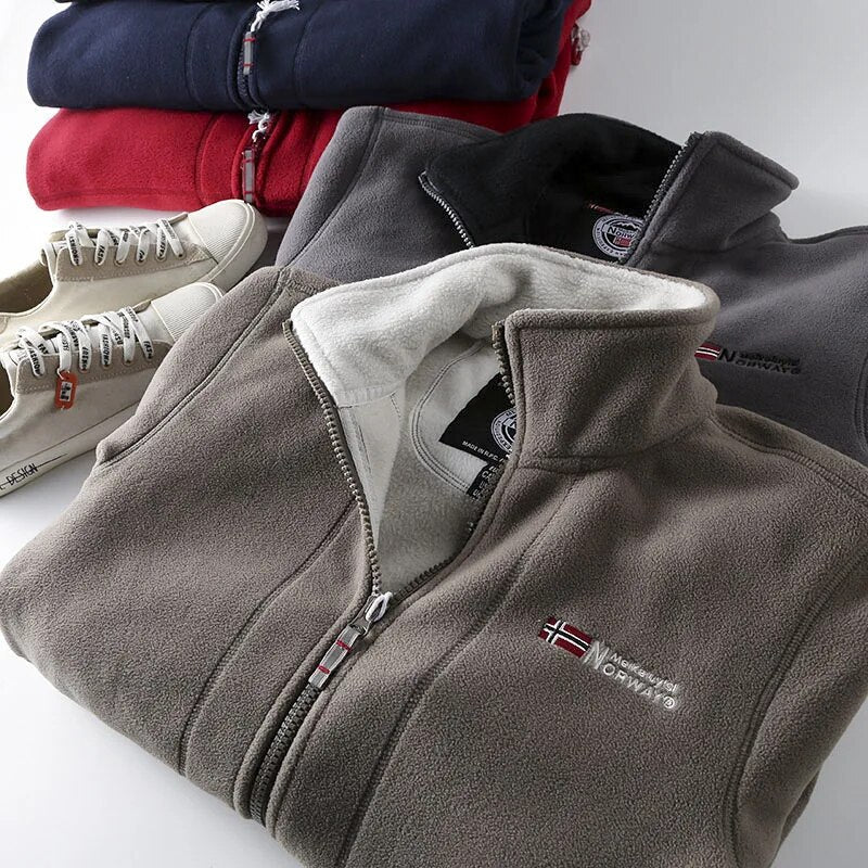 Men's Fleece High Collar Jacket