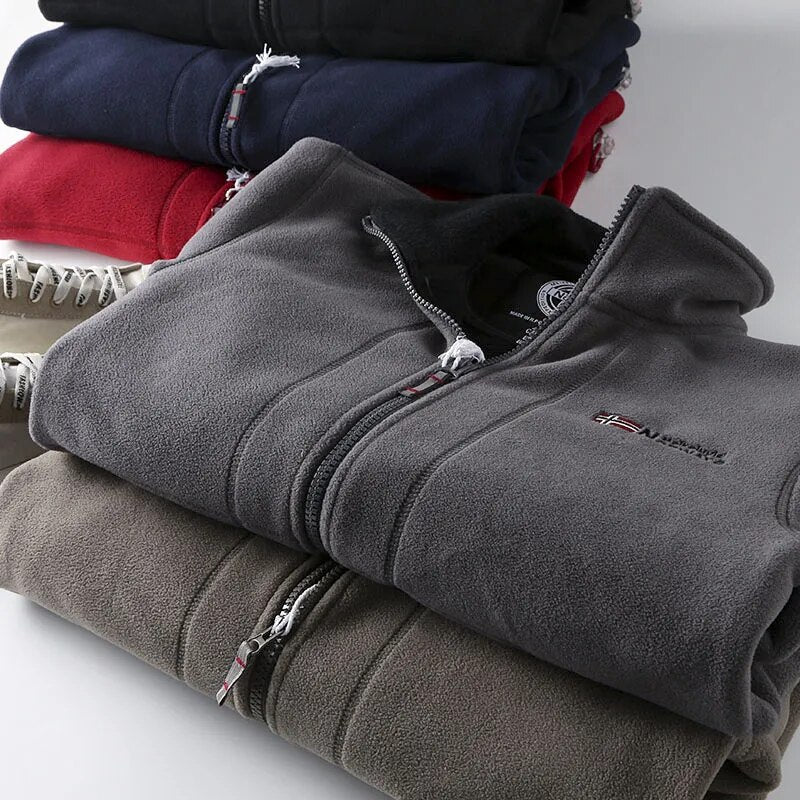 Men's Fleece High Collar Jacket