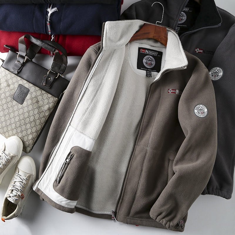 Men's Fleece High Collar Jacket