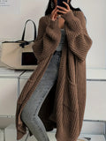 Women's Long Knit Oversized Cardigan