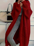 Women's Long Knit Oversized Cardigan