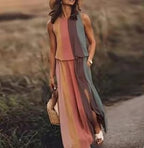 Women's Bohemian Sleeveless Maxi Dress